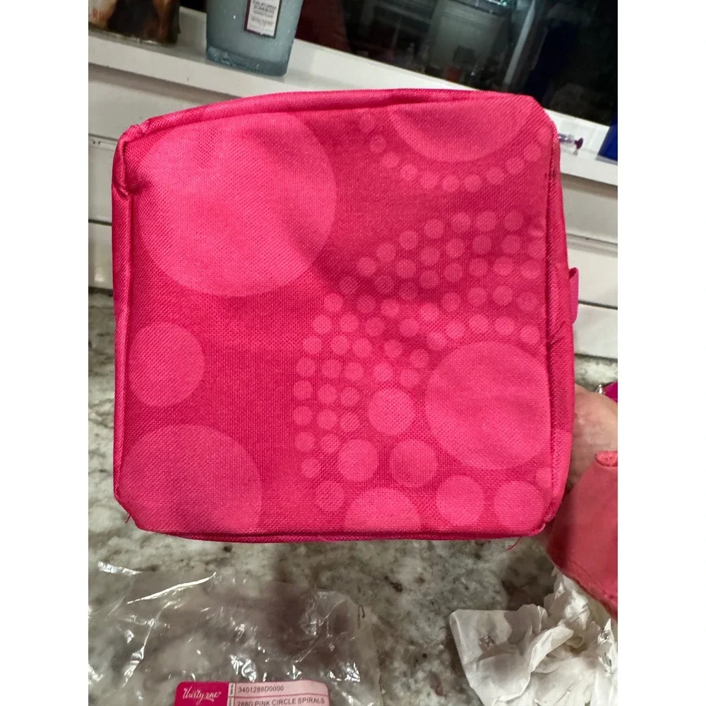 Thirty-One Littles Carry All Caddy Pink Circle Spirals 3401288D0000 Mini Tote